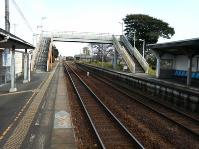 山瀬駅の線路